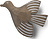 Vægkrog Bird Lola antracit