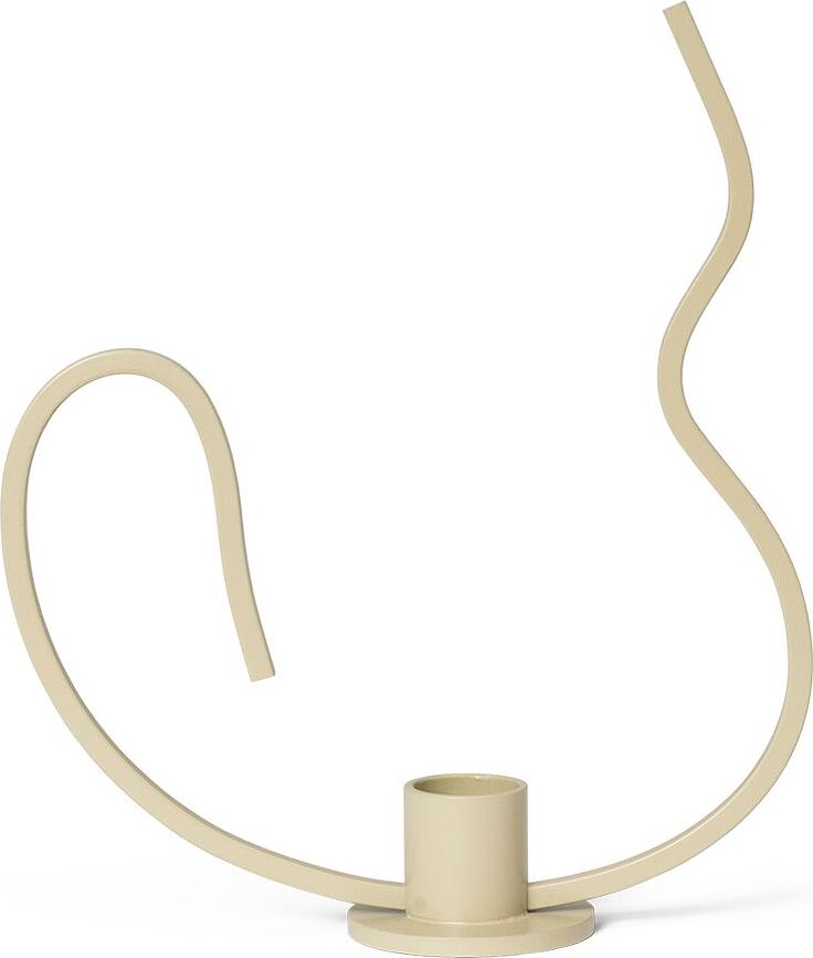 Valse Bougeoir haut pour bougie classique, 28 cm, couleur cachemire