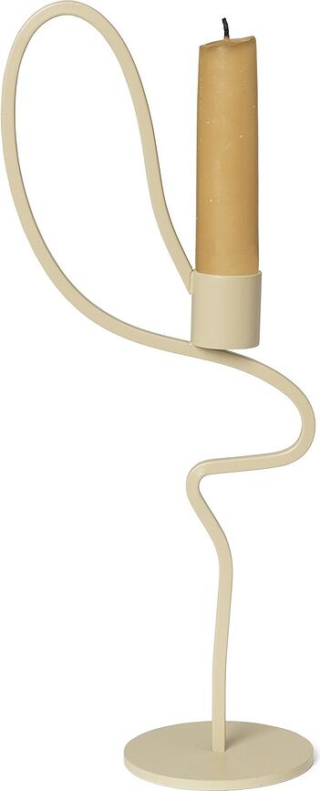 Valse Bougeoir pour bougie classique, couleur cachemire