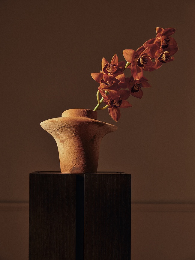 Vase Evio 22 cm, olive