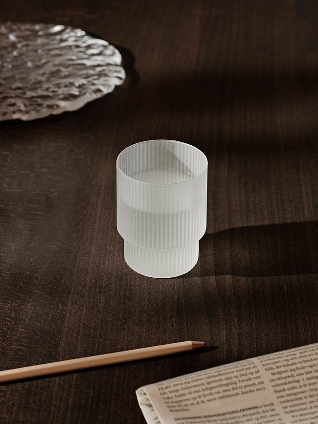 Vasos bajos Ripple, transparentes, 4 unidades