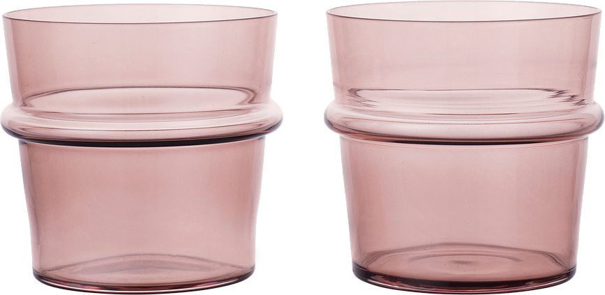 Vasos Boya, 300 ml, morados, Pack de 2
