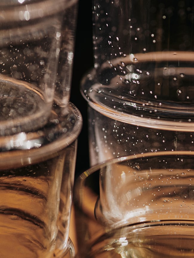 Vasos Boya Low, 300 ml, ahumados, Pack de 2 unidades