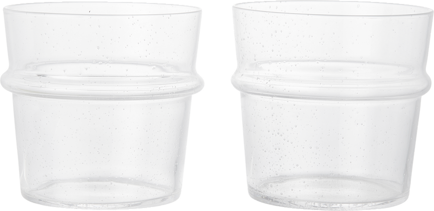 Vasos Boya Low, 300 ml, transparentes, 2 unidades