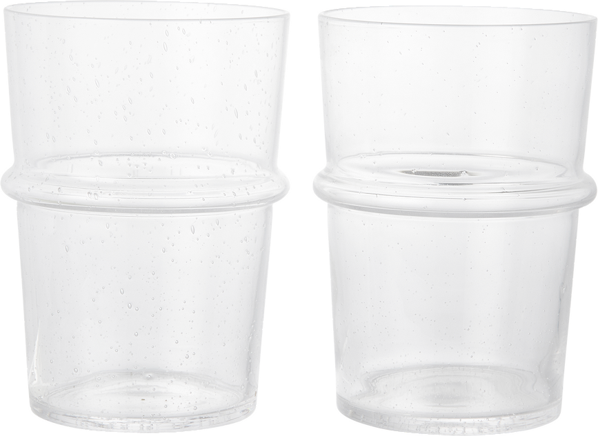 Vasos Boya Tall, 450 ml, transparentes, 2 unidades