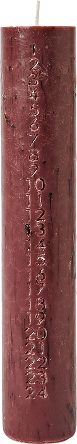 Vela de Adviento Mura, burdeos