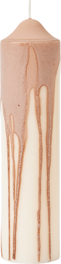 Vela de Columna Dryp, 20 cm, beige