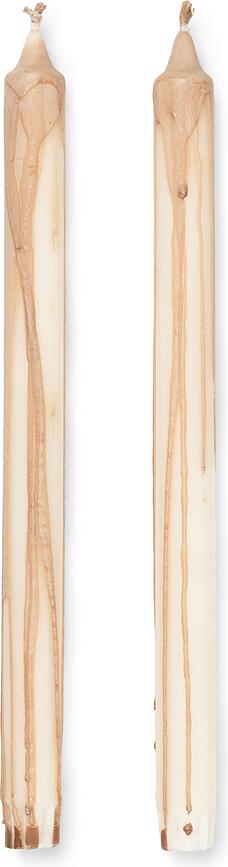 Velas Dryp, 30 cm, beis, 2 unidades