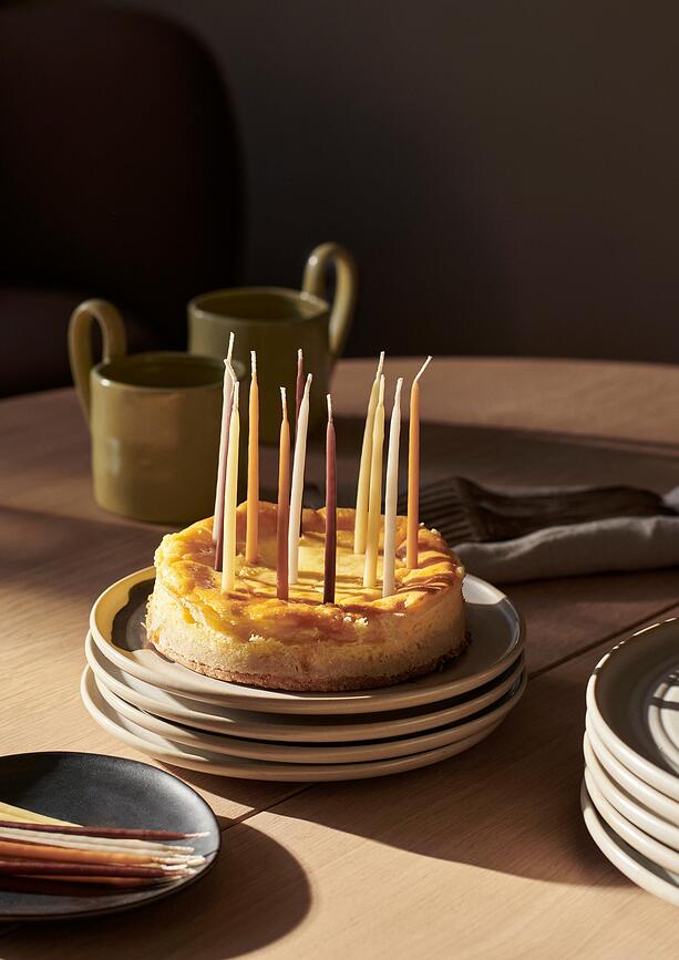 Velas para tarta Ferm Living, tono nude, 24 unidades
