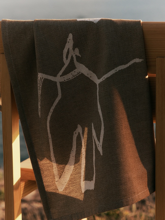 Vuelo Torchon de cuisine, 50 x 70 cm, marron