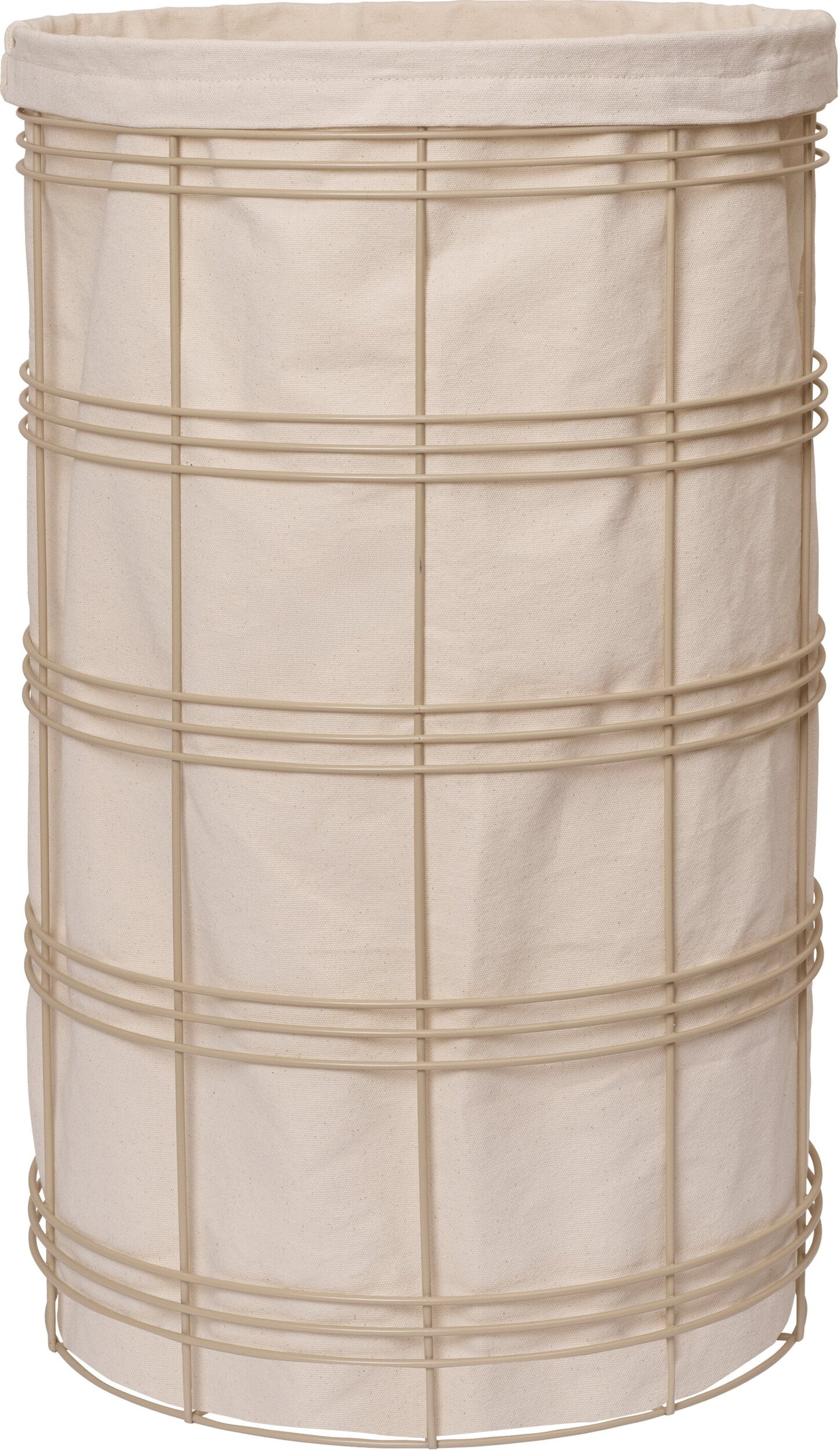 Wäschekorb Fio hoch, beige