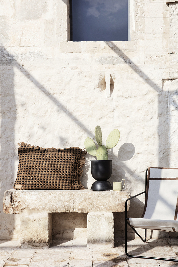 Way Coussin Décoratif, noir et blanc