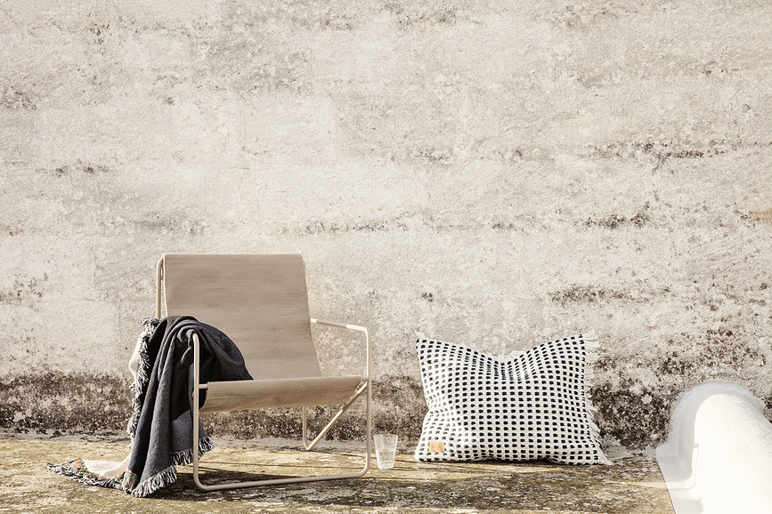 Way Coussin Décoratif, noir et blanc