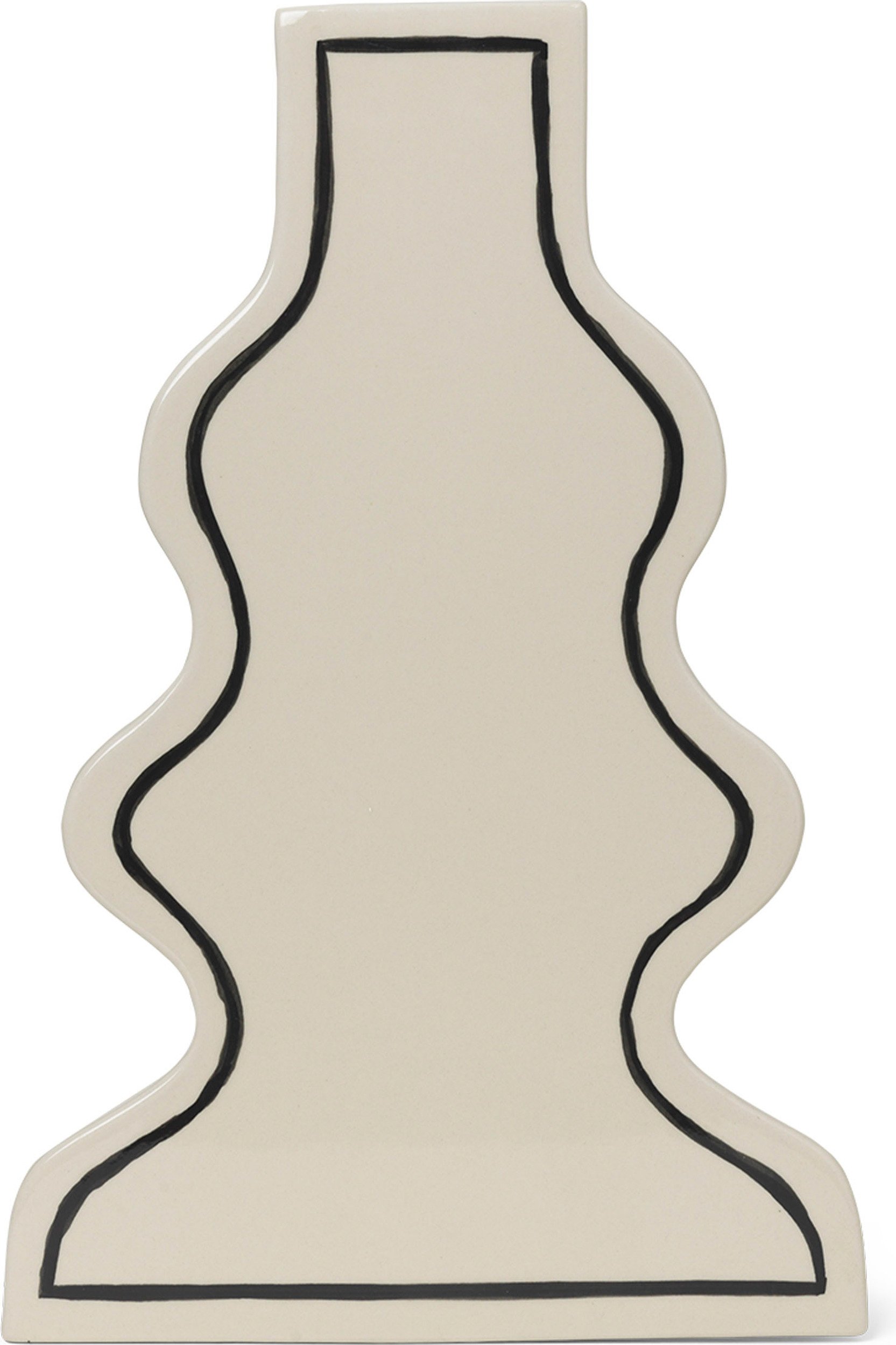 Wazon Paste Curvy złamana biel