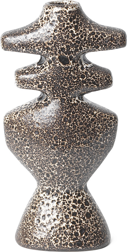 Yara Bougeoir pour bougie classique, 19,5 cm, sable