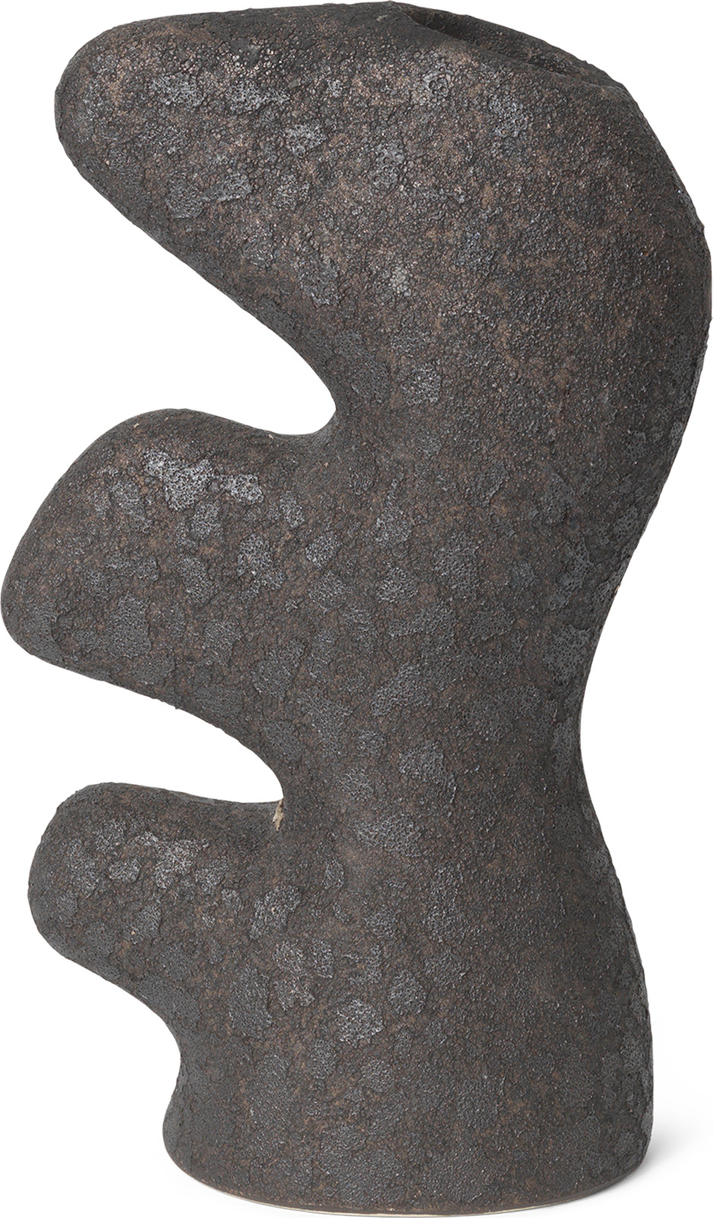 Yara Vase 24 cm dunkelgrau