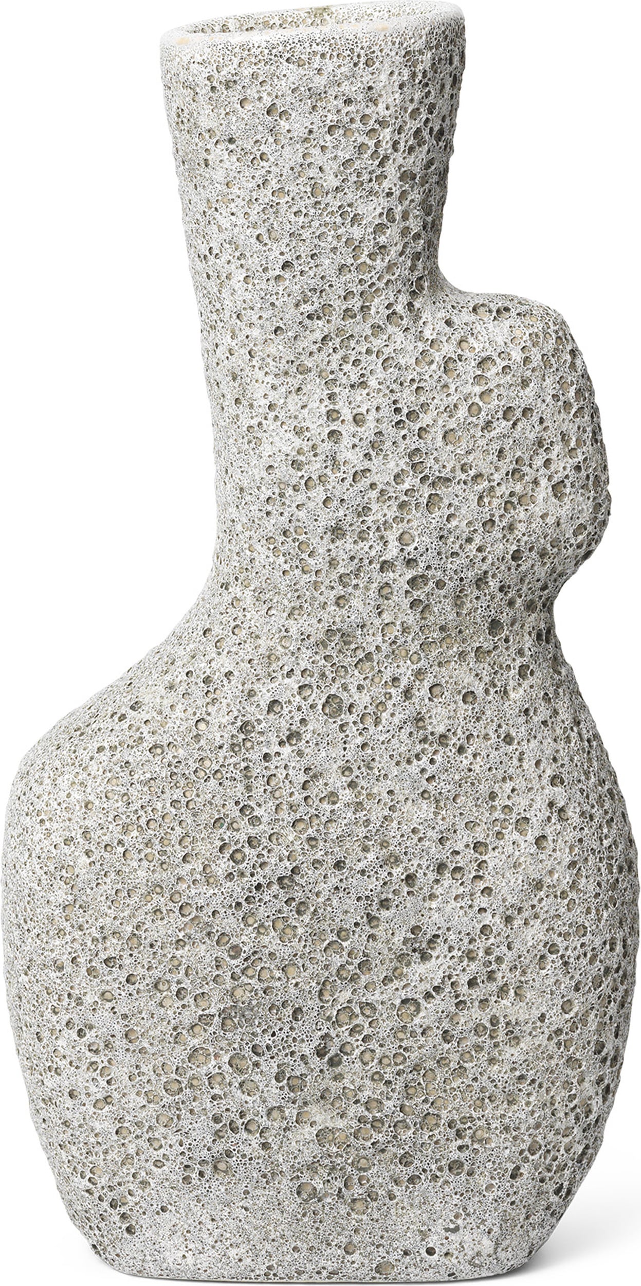Yara Vase 35,5 cm hellgrau
