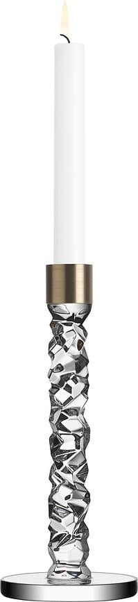 Carat Chandeliers pour bougies classiques, 24,2 cm, argentés, Lot de 2