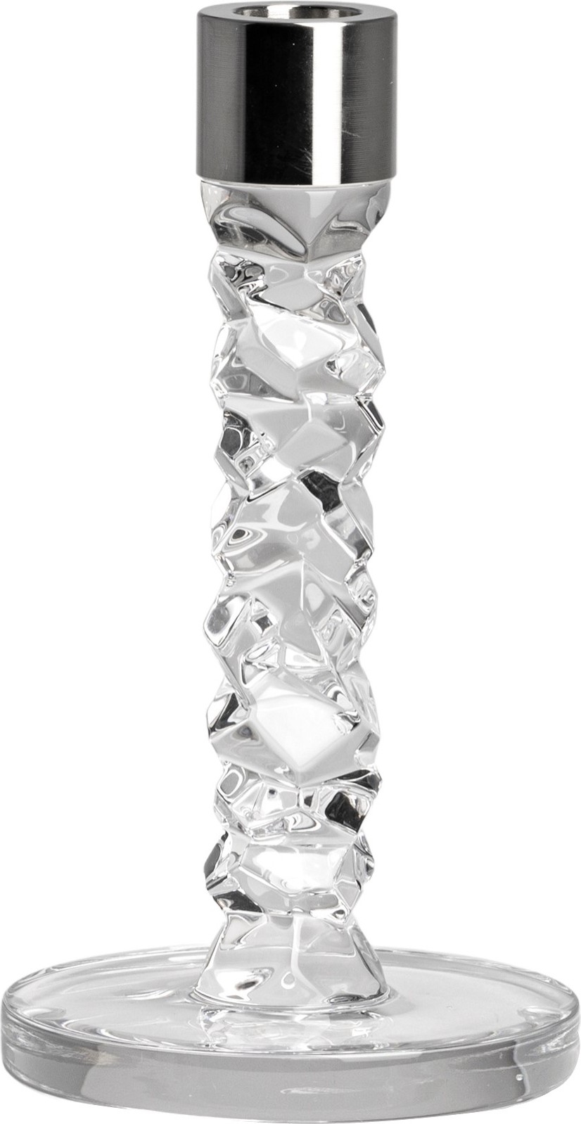 Carat Klassischer Kerzenhalter 18,3 cm silberfarben