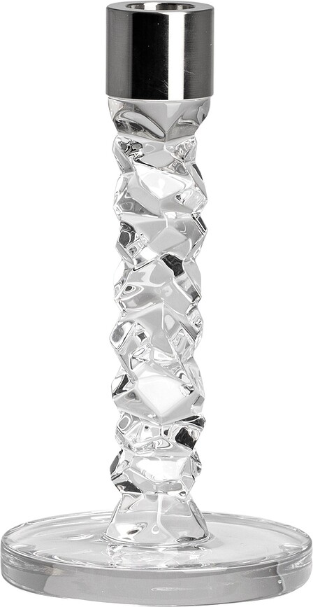 Lysestage til et klassisk stearinlys Carat 18,3 cm sølv