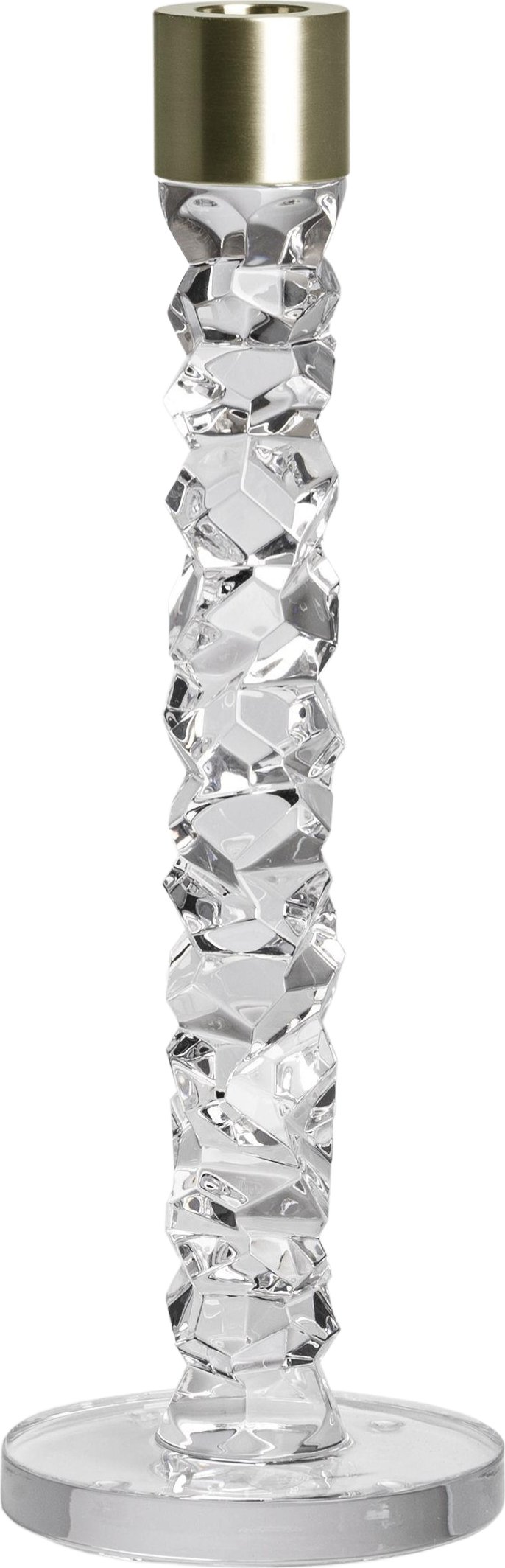 Świecznik na klasyczną świecę Carat 29,7 cm mosiądz