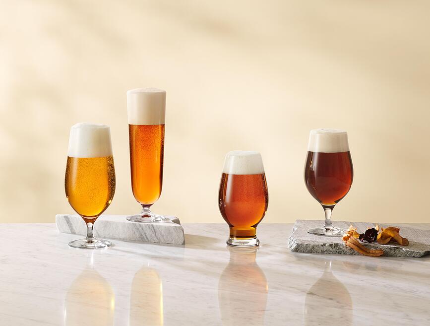 Vasos para cerveza Lager Erika Lagerbielke, 600 ml, Pack de 4