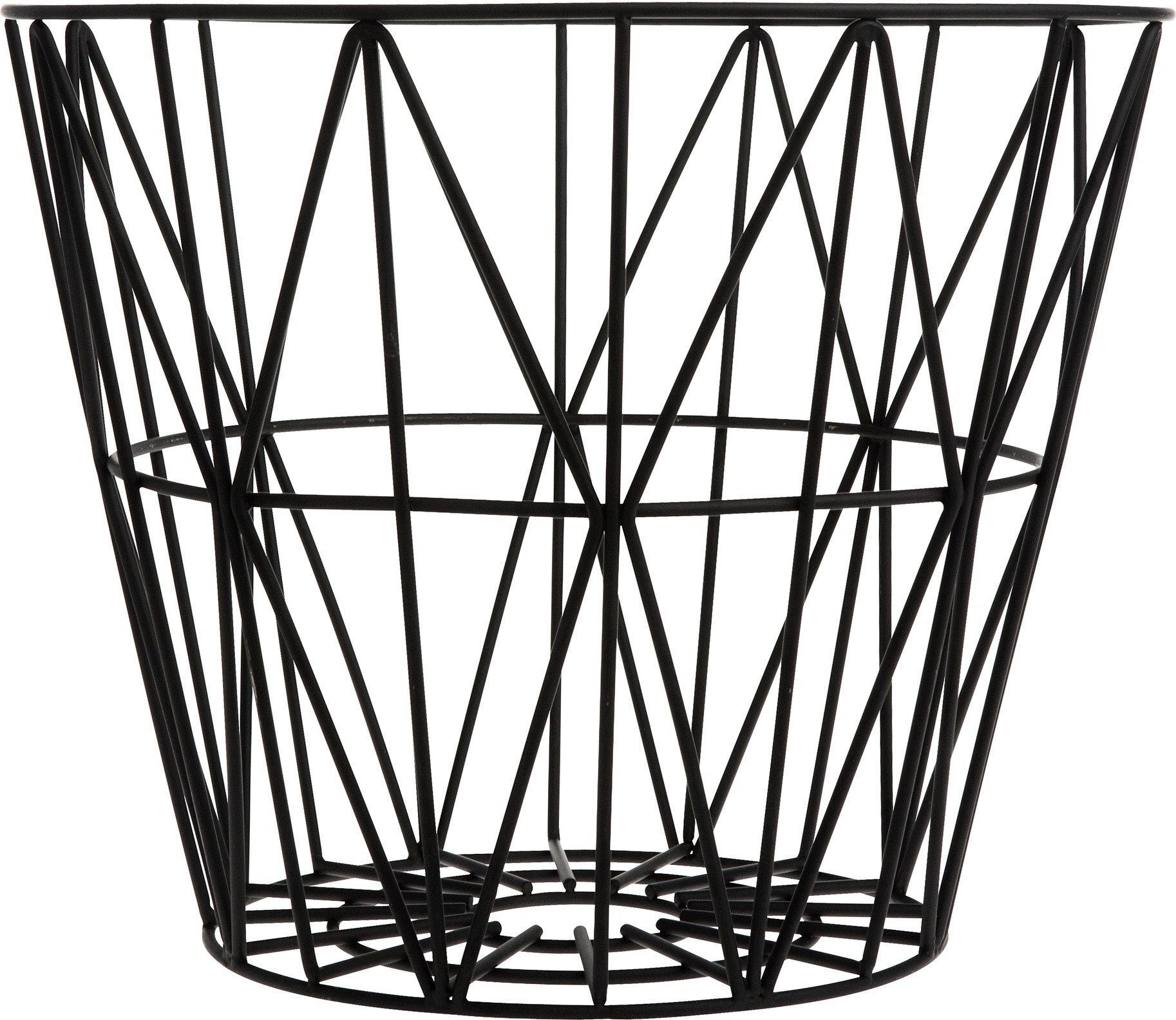 Ferm Living Aufbewahrungskorb S, schwarz, Metall