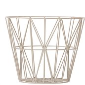 Ferm Living Basket light grey metal