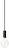 Socket Pendant Lampa, liten, svart