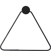 Tualetinio popieriaus laikiklis Ferm Living trikampis juodos spalvos