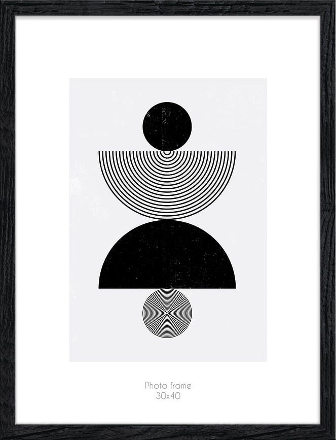 Kyoto Κορνίζα, 30 x 40 cm, μαύρη