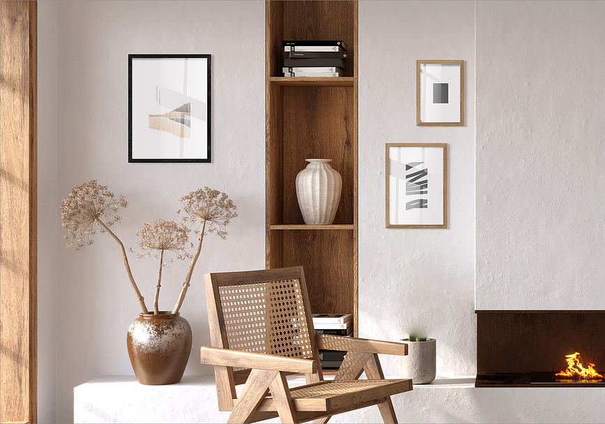 Kyoto Okvir za slike, 40 x 50 cm, rjav