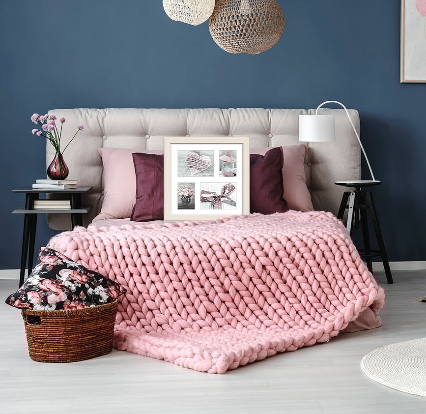 Malmo Cadre Photo multi-vues, 39 x 39 cm, blanc