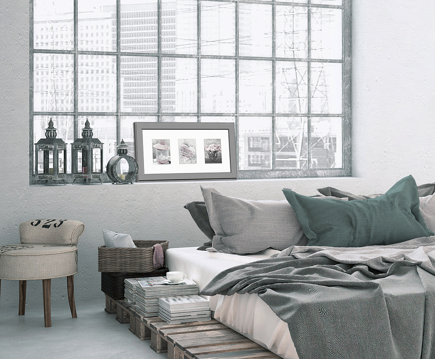 Malmo Okvir za 3 slike, bel