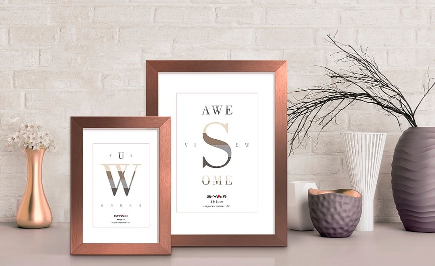 Marco de Fotos Sanremo, 18 x 24 cm, color cobre