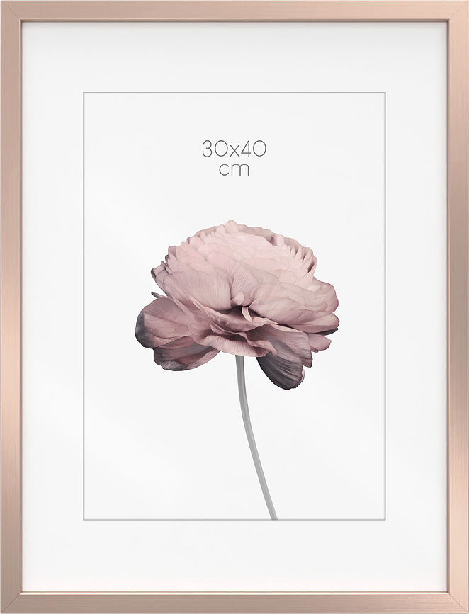 Prague Cadre Photo 30 x 40 cm, or rose