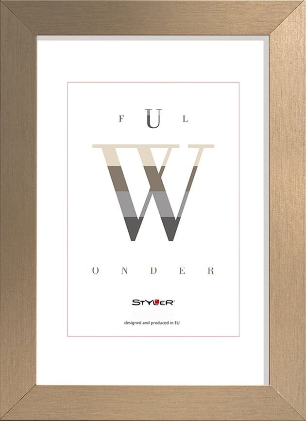 Sanremo Κορνίζα, 21 x 30 cm, χρυσή