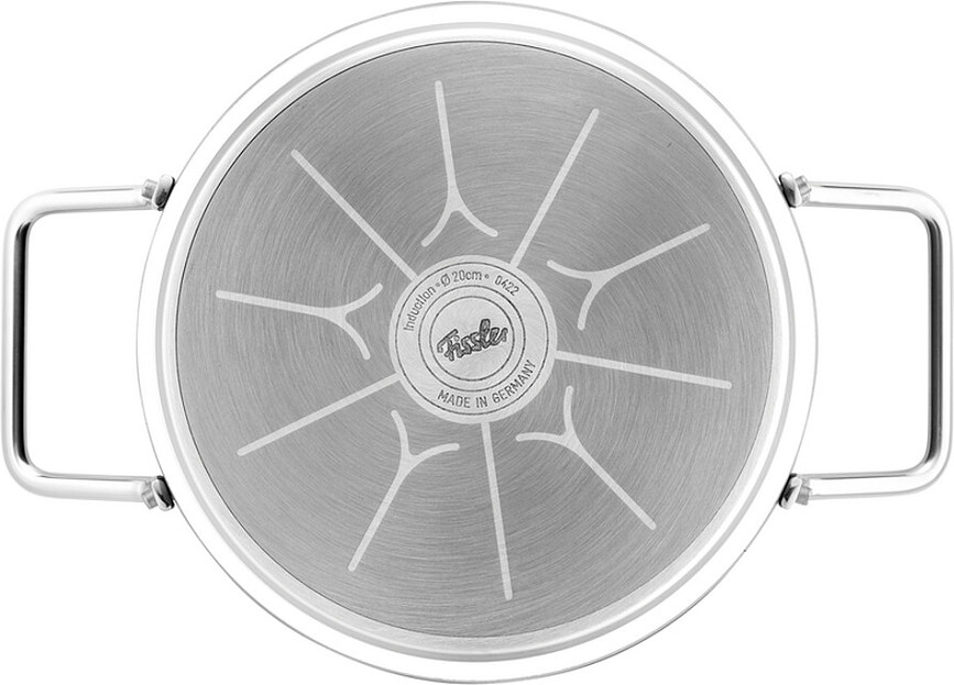 Adamant Faitout bas, 24 cm, avec couvercle en verre