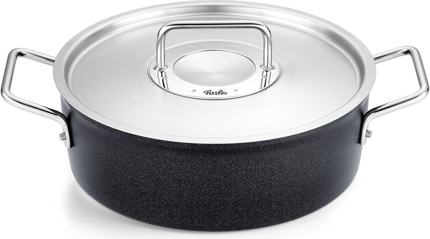 Adamant Lonac plitki 28 cm s metalnim poklopcem