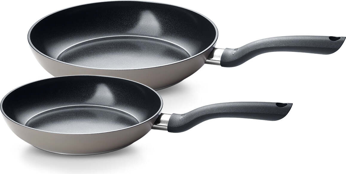 Fissler Essential Pfannen 24 cm + 28 cm, anthrazit, 2 St.