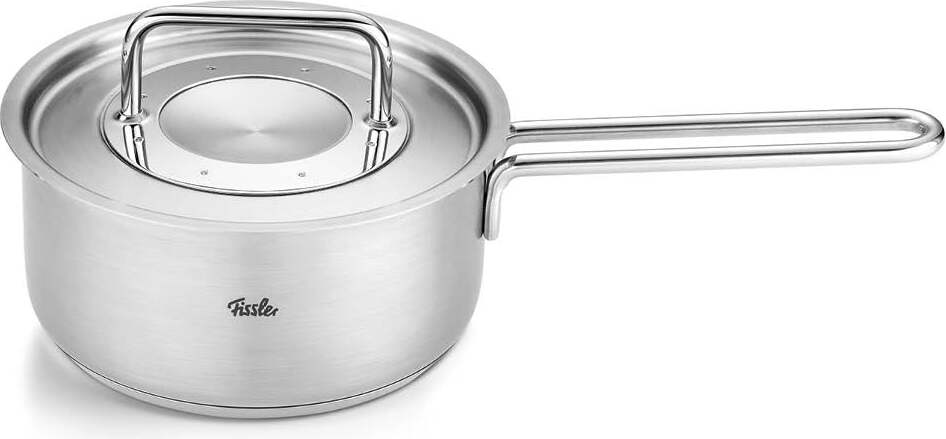 Fissler Pure Collection Stielkasserolle 16 cm mit Edelstahldeckel