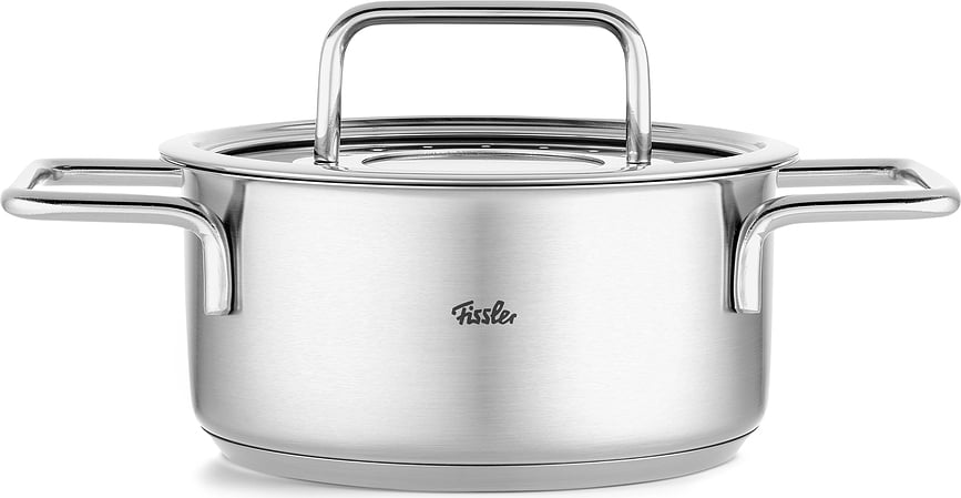 Olla alta Pure Collection, 16 cm, con tapa de cristal