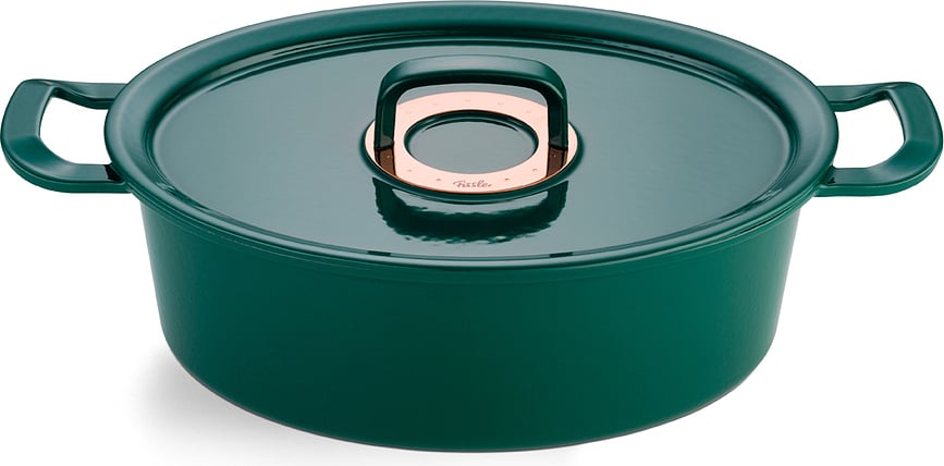 Original Profi Collection Litoželezni Lonec, 6,3 l, žadasto zelen