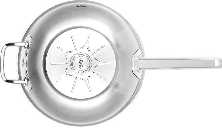 Original Profi Collection Wok avec poignée et couvercle, 30 cm, en acier inoxydable