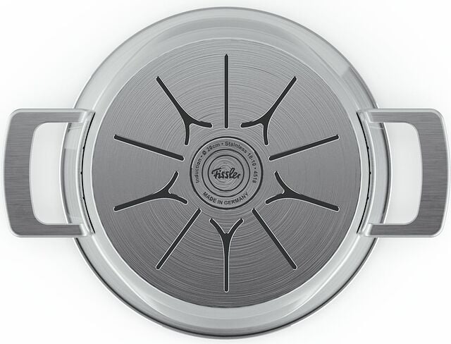 Fissler Stainless Steel Phi Casserole Pan with Lid - Metallic