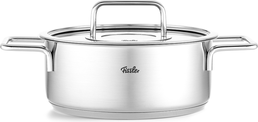 Pure Collection Faitout bas 20 cm, avec couvercle en verre