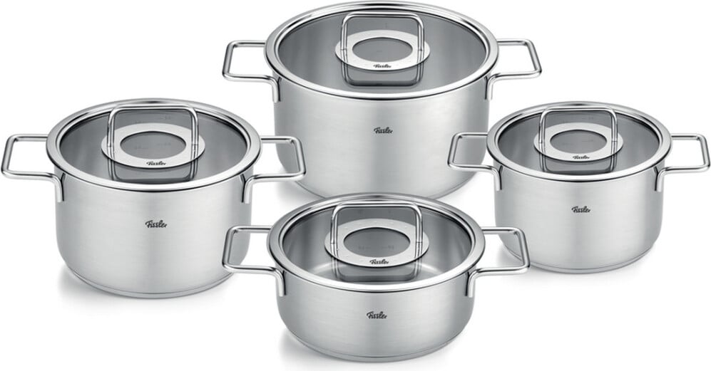 Pure Collection Topf-Set mit Glasdeckeln 4 St.