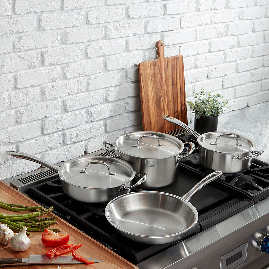 Set posod in ponev M5 Pro-Ply, jeklen, 7-delni set
