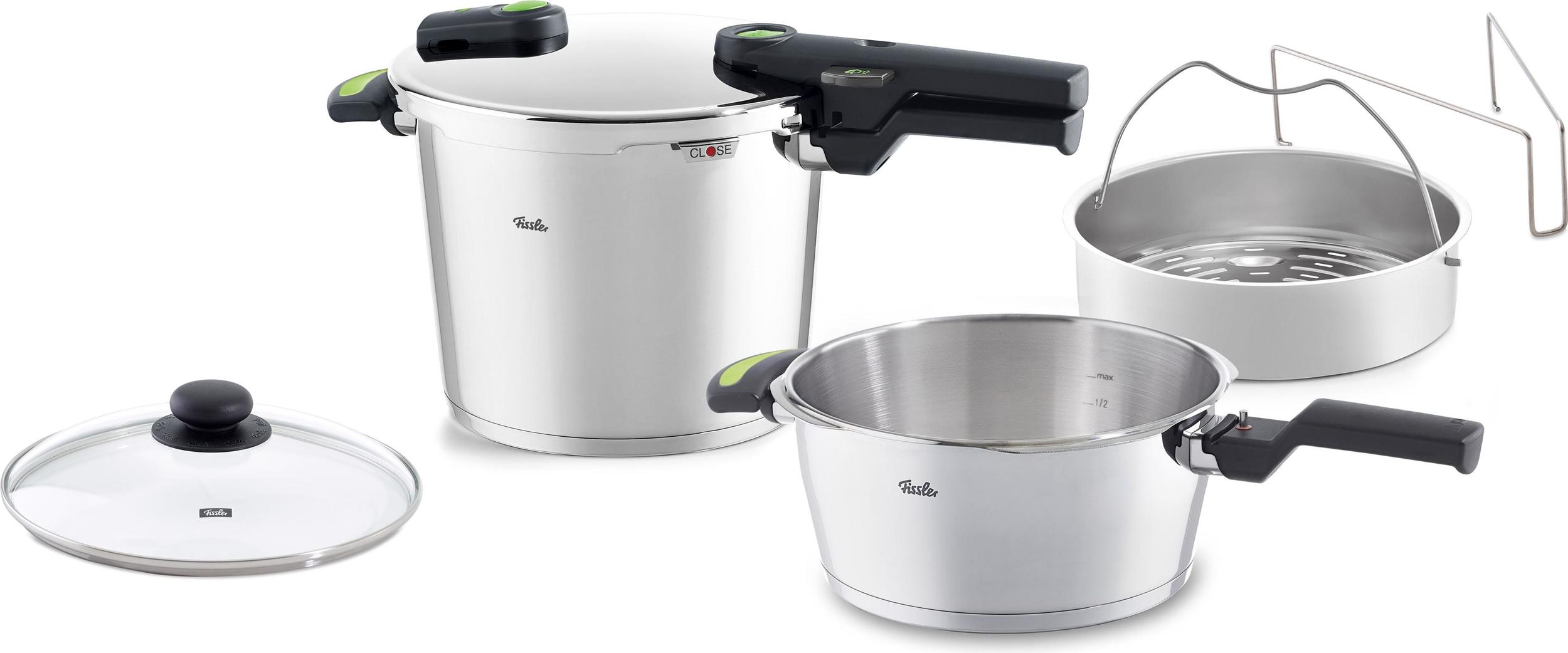 Szybkowar Vitaquick Green 6 l z dodatkową patelnią