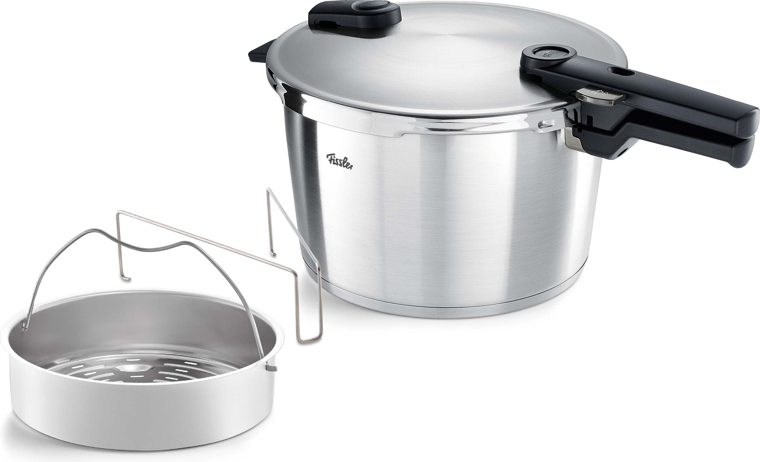 Vitaquick Premium Schnellkochtopf mit Dampfeinsatz 6 l